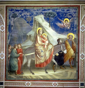 Giotto di Bondone - Fuga para o egito c1305
